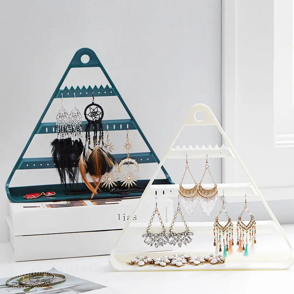 

Household Multi-layer Triangle Earrings Storage Rack Shelf Hanging Stand Holder