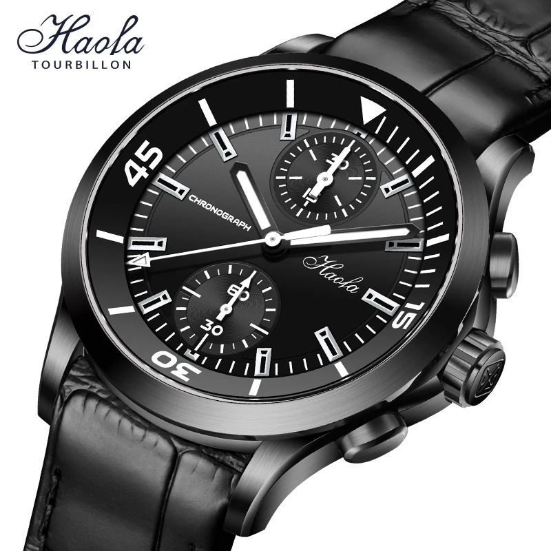 

Haofa Sapphire Automatic Chronograph Mechanical Watch For Men 40mm Fashion Automatic Movement Men Watch Man Waterproof Luxury