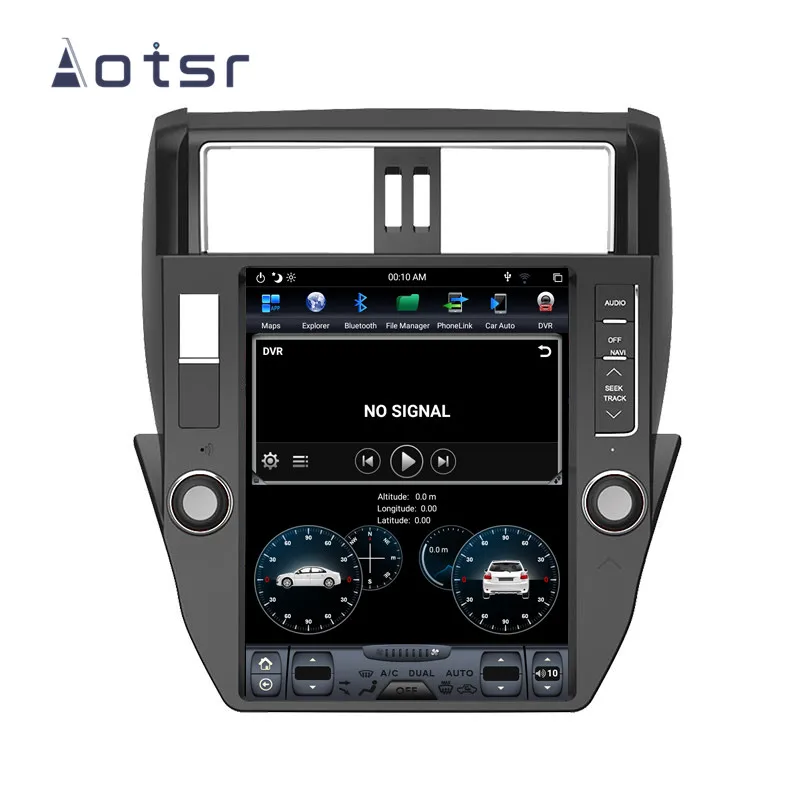 Автомобильный DVD-плеер в стиле Tesla на Android 8 GPS-навигатор для TOYOTA Land Cruiser Prado 150 2010-2013