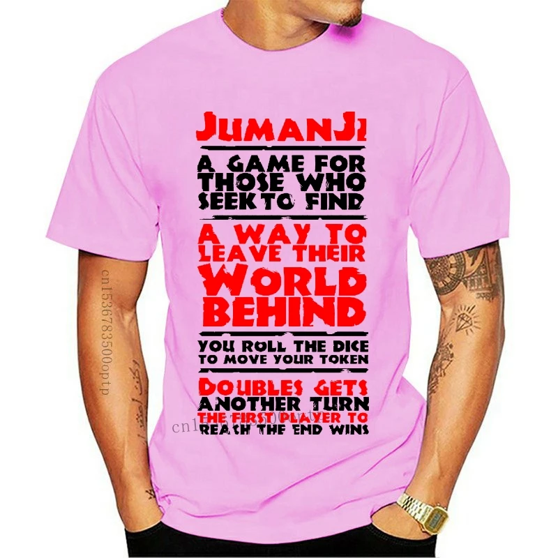 

New T-Shirt Jumanji Movies Years 90 Robin Williams Cult Movie Game Company