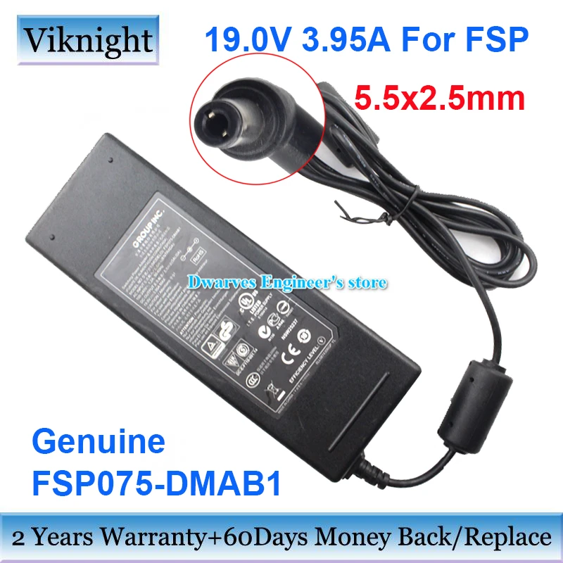 Натуральная FSP075 DMAB1 19 0 V 3.95A 75 Вт адаптер переменного тока Зарядное устройство для