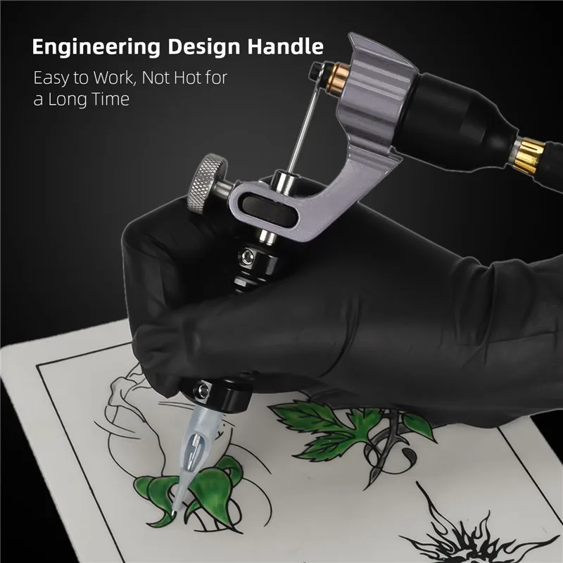 

JimKing Professional Direct Drive Dual Motor RotaryTattoo Machine Adjustable Stroke RCA Cord Tattoo Guns Tattoo Machine Parts