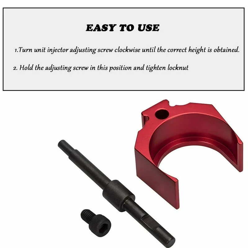 For Caterpillar 3406E 9U-7227 CAT C-15 and C-16 Height Tool Diesel Engine Injector Timing Fixture (Red &amp Blue） |