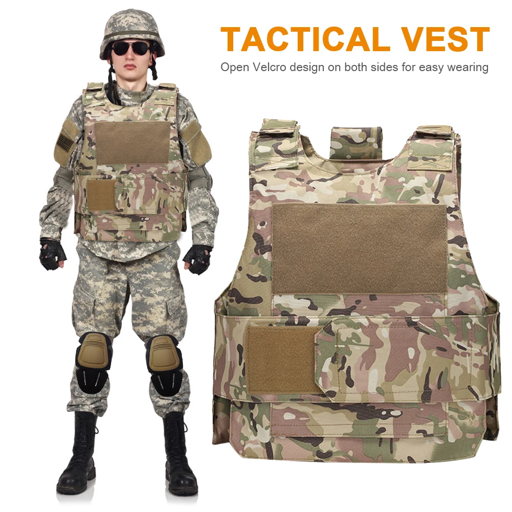

Hunting Tactical Vest Training Undershirt Waterproof Lightweight Body Protective Armor Jacket Fishing Outdoor CS Vest Clothing