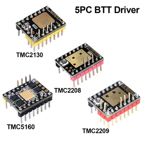 Драйвер шагового двигателя BIGTREETECH TMC2209 TMC2208 TMC2130 TMC5160, запчасти для 3D-принтера SKR V1.4 ramps 1,4 Mini e3 ender 3, 5 шт.