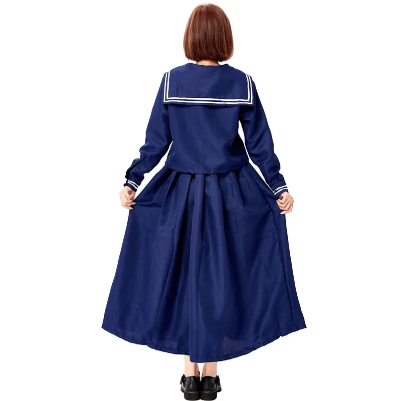 

Autumn Sailor Suit JK Uniform For Women Long Sleeve Shirts and Skirts High School Student Cosplay Costume