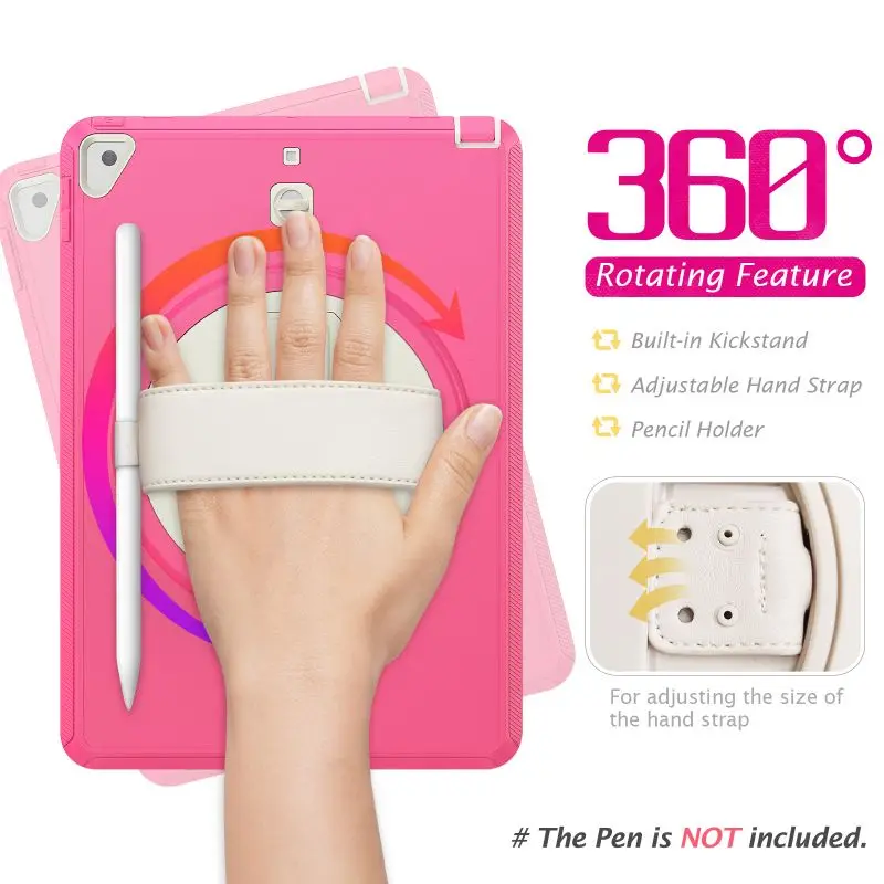 

For Ipad 10.2 2019 2020 10.5 2018 2019 Case Kids Safe Foam Shockproof Shoulder Hand Strap Stand Tablet Cover