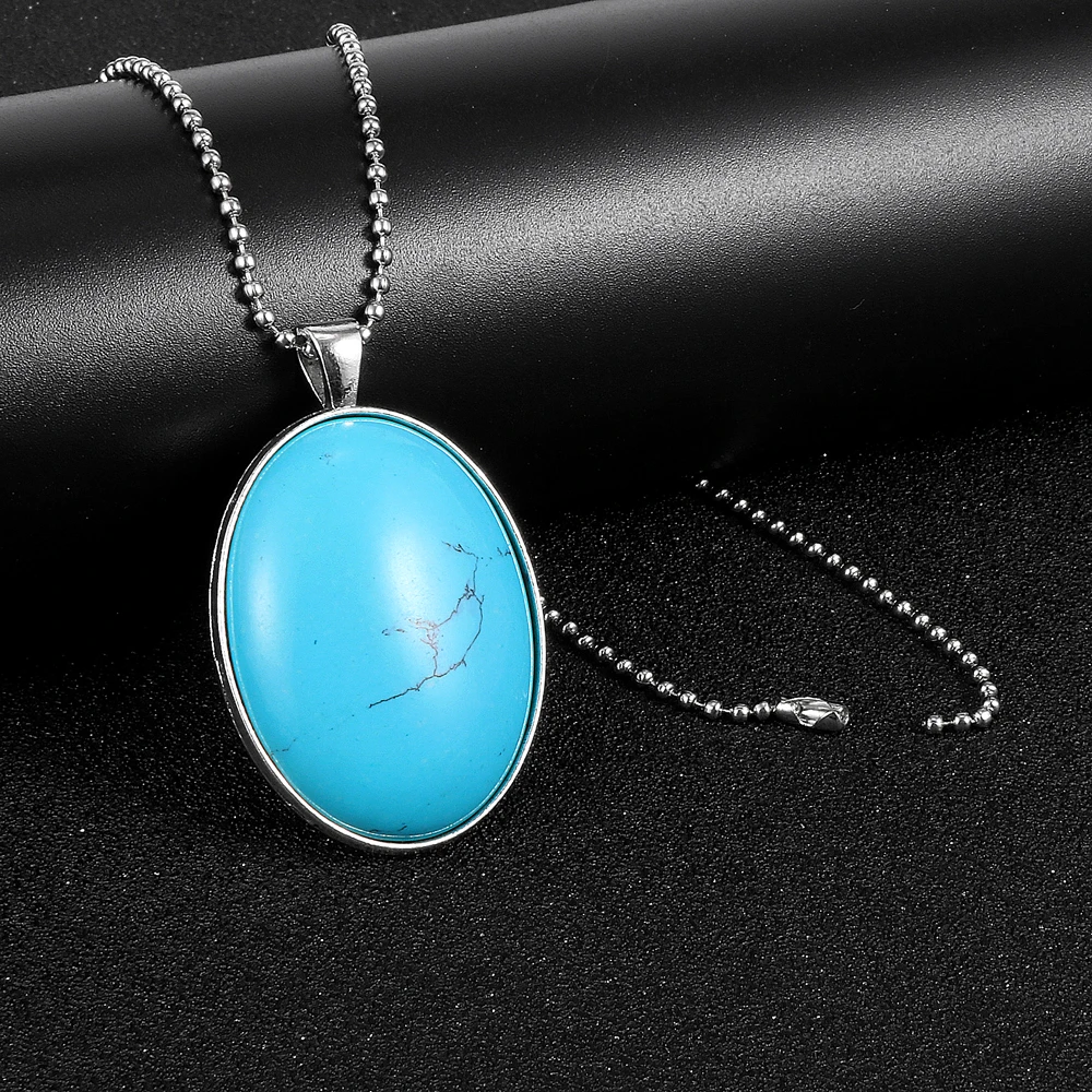 Женское и мужское ожерелье с натуральным камнем тигриным глазом опалом