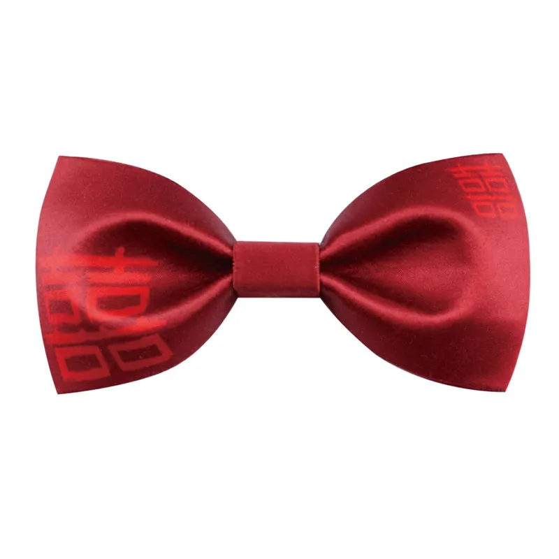 

Китайская традиционная Стиль двойное счастье Свадебные галстук бабочка галстук жениха с галстуком-бабочкой с подарочной коробкой Брендов...