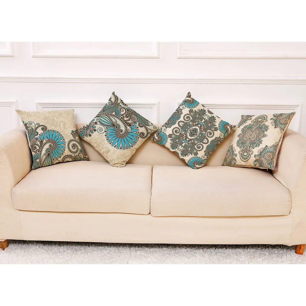 

Vintage Flowers Cushion cover Set For Bed Living Room Home Decor Sofa Pillow Covers Decoration Accessories Cushion Cover 45x45cm