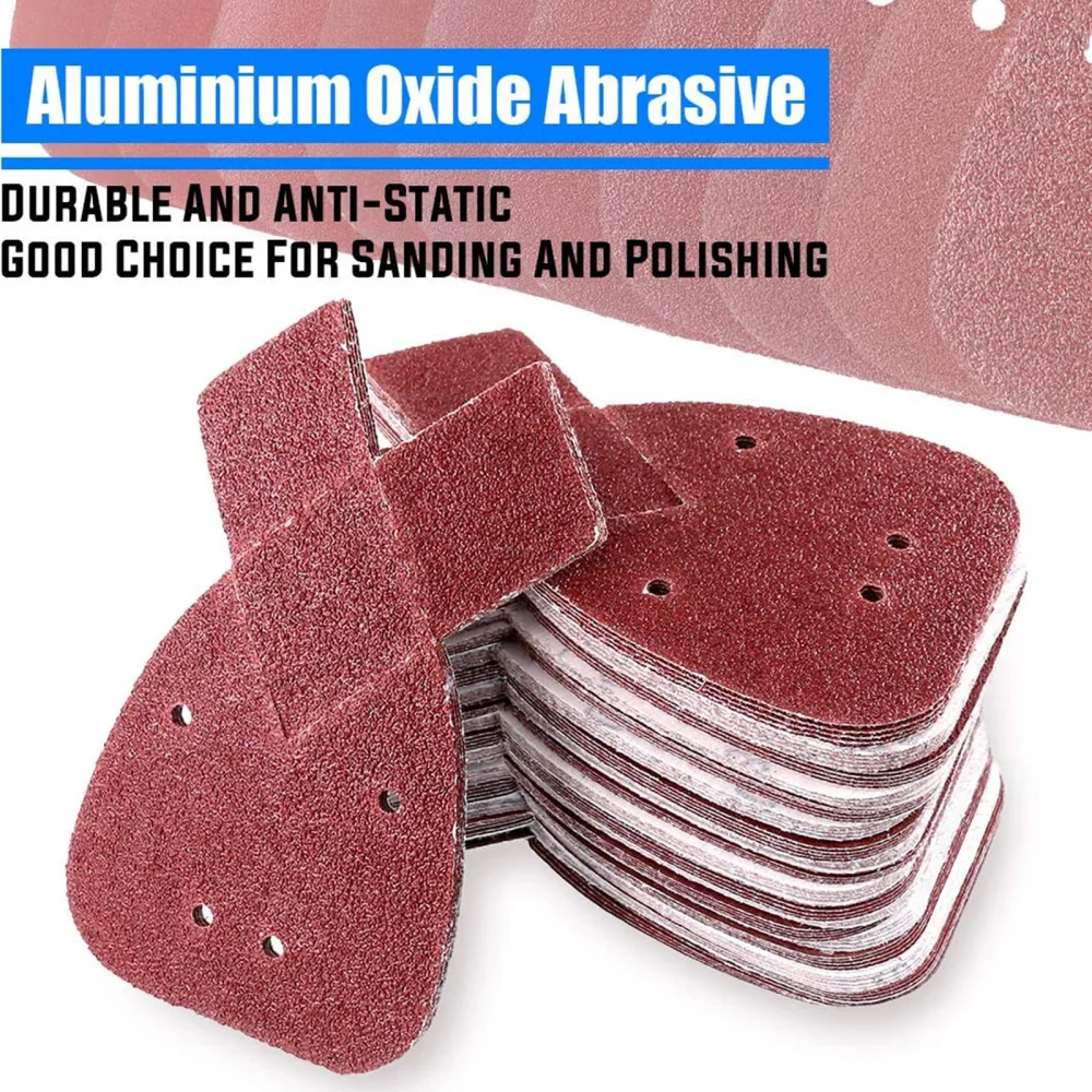 

50Pcs Self Adhesive Sanding Pad 4 Holes Sanding Sheets Sand Paper Grinding Part