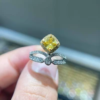 925 sterling silver flower shape diamond open rings for women wedding engagement bridal jewelry elegant ring fine accessories
