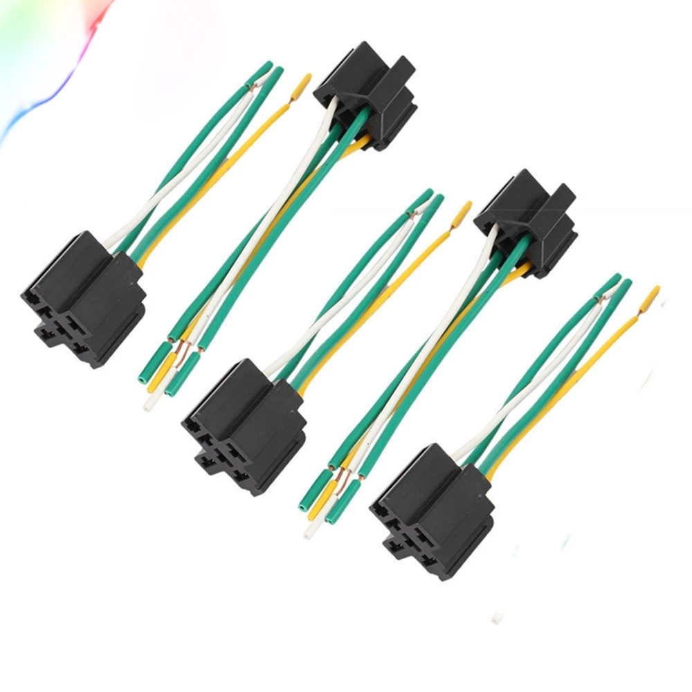 DC 12V/24V 40A крест Тип 4 контактный Автомобиля Проводка для релейного разъема разъем 5