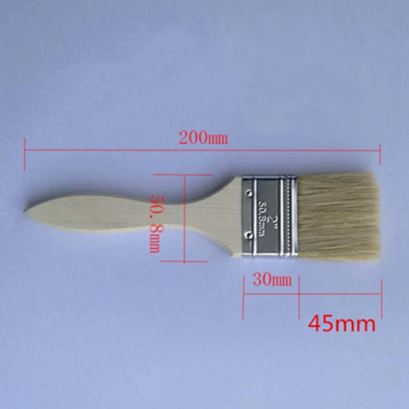 

23Pcs Paint Brushes Wooden Handle Bristle Brush for Wall and Furniture Painting (2Inch, Thin Handle)
