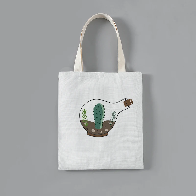 Многоразовая Холщовая Сумка для покупок дамские сумочки Женский тоут на плечо с