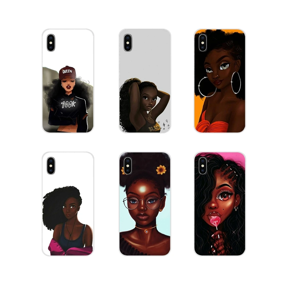 Чехол для девочки Melanin Poppin Black Queen Xiaomi Redmi Note 3 4 5 6 7 8 Pro Mi Max Mix 2 2S Pocophone F1 мобильный