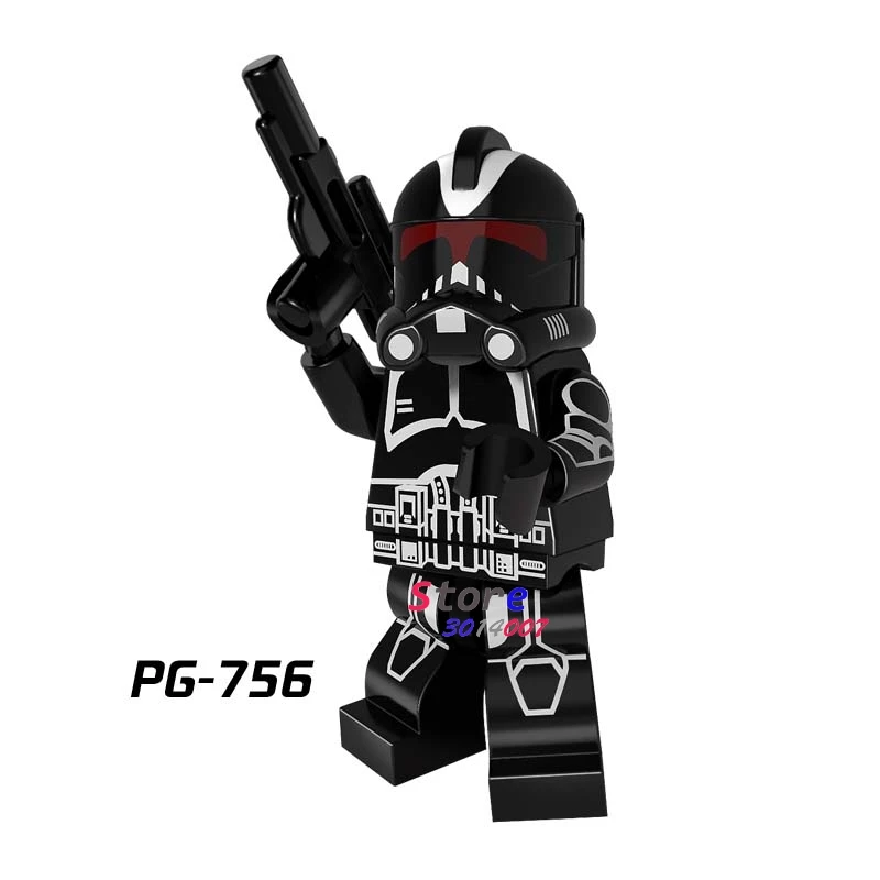 PG756 50 шт. модель Mandalorian Fet Jango Darksaber s строительные блоки игрушки для детей фигурки - Цвет: PG756
