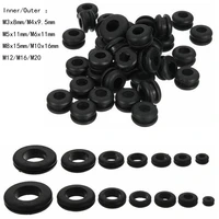 100pcs rubber seal ring oil sealing grommet for protects wire cable hole protection ring shim washer hardware accessories