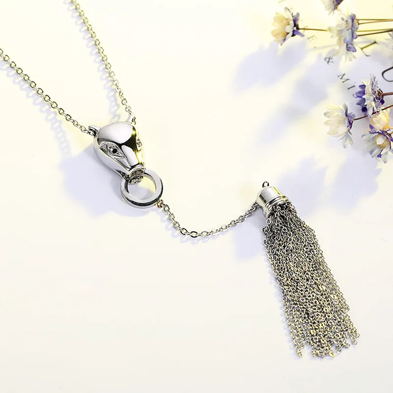 Tshou202 Новый головы леопарда бахрома свитер среднего размера цепи Женский Титан