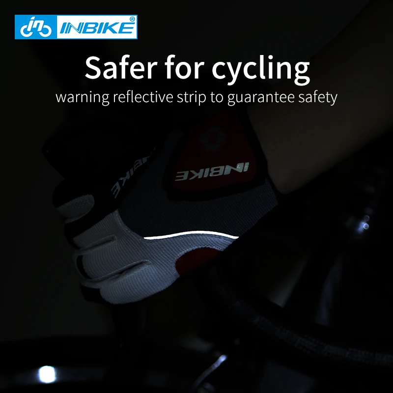 INBIKE велосипедные перчатки для велоспорта полный гель пальцев мягкие спортивные