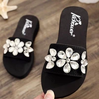 childrens slippers girls slippers sweet summer shoes lovely kids slippers rhinestone princess shoes parent child shoes s73