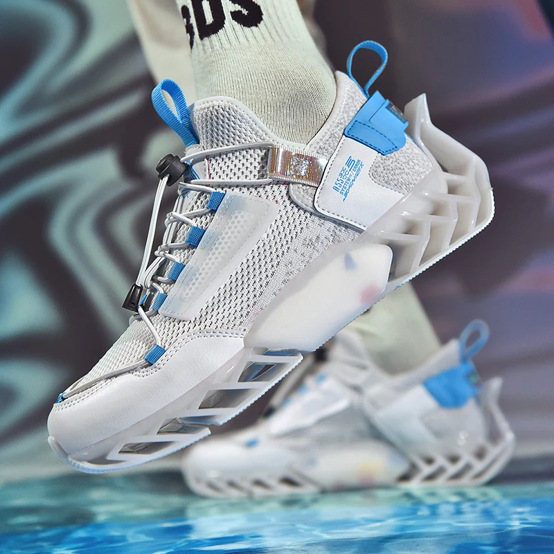 

Men's new summer confortable breathable mesh fashion sneaker casual thick-soled shock absorption sports running shoes