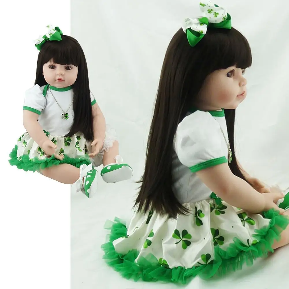 

Big size 60CM reborn toddler silicone reborn girl children Reborn gift Y3C3