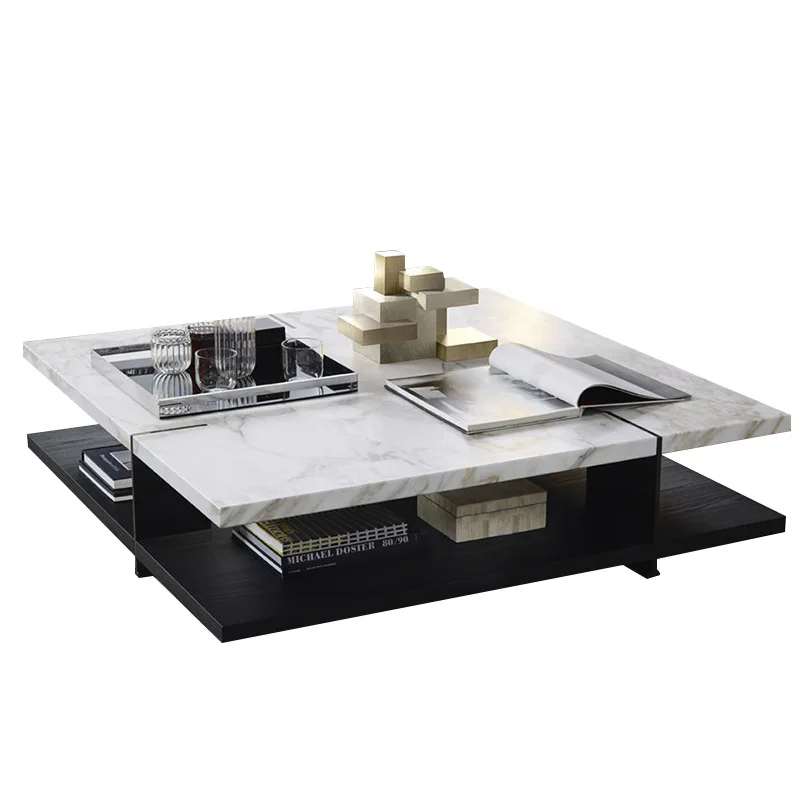 Квадратный журнальный столик творческих Нержавеющая сталь светильник класса