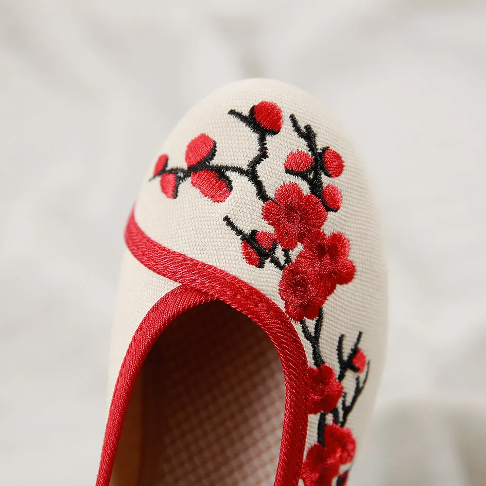 Женские парусиновые туфли Veowalk в китайском стиле на скрытой платформе с