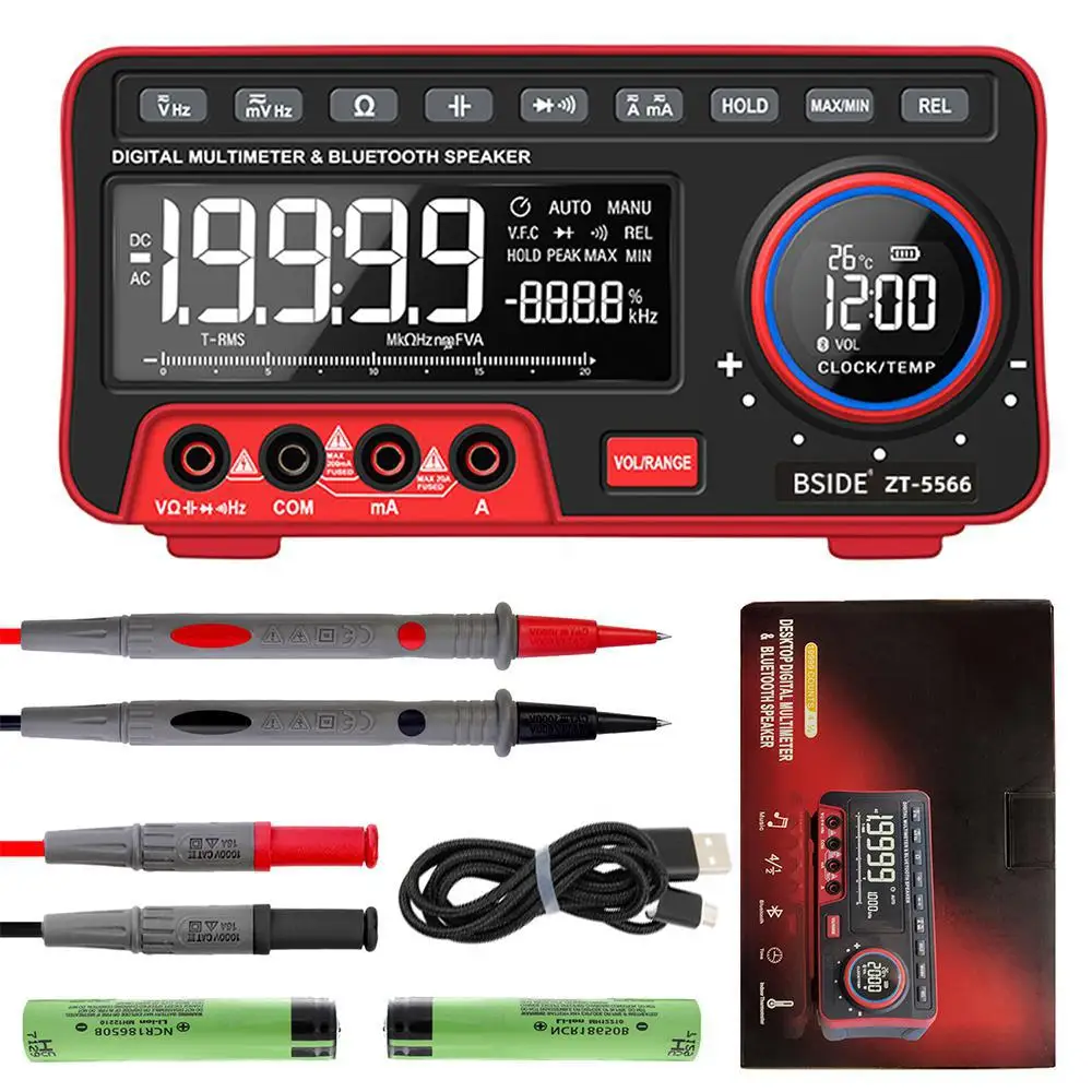 Мини настольный мультиметр BSIDE ZT 5566 двойной Экран EBTN 19999 Дисплей + Беспроводной