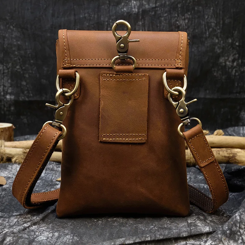 Натуральная кожа, мужская сумка через плечо, очень большая, Crazy Horse, кожаная нагрудная сумка, магнитная застежка, открытая Мужская Дорожная сумка на плечо