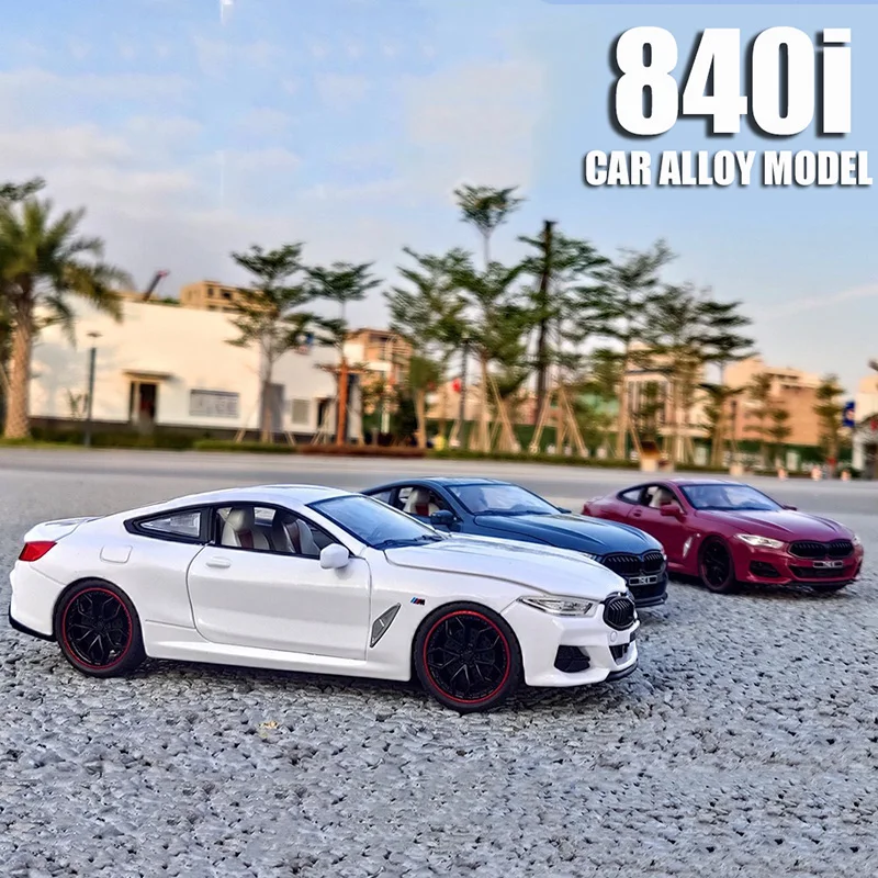 

1:24 BM 840I Alloy Sports Car Model Gran Coupe M8 Diecasts & Toy Sound Collectibles Cars Toy Birthday Present Boy Free Shipping