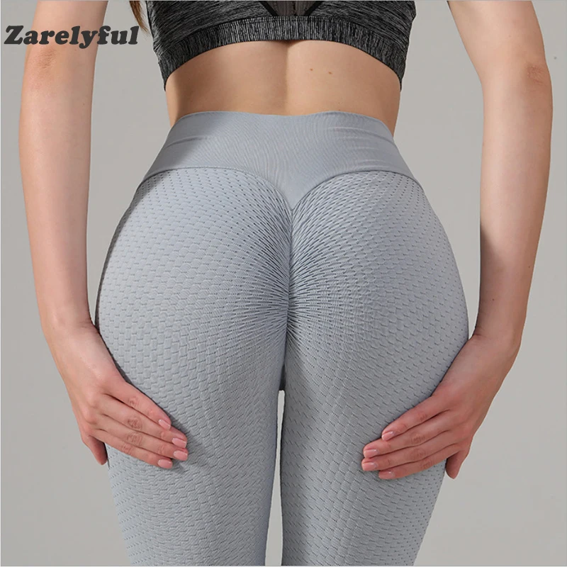 Zarelyful Women Yoga Pants High Waist Legging Fitness Sports Leggins Push Up Naked Feeling Tights Energy Seamless Gym Clothing