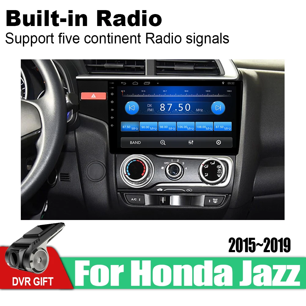 Автомобильный мультимедийный плеер ZaiXi Android GPS для Honda Jazz 2015 ~ 2019 автомобильная