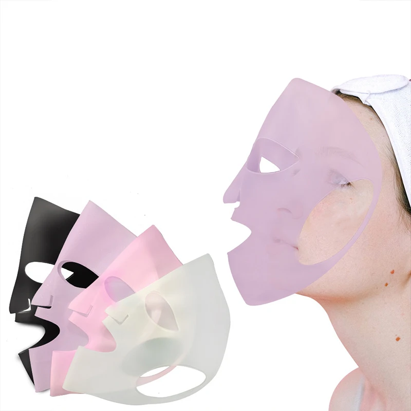 

Silicone Face Mask Reusable Anti Wrinkle V Shape Face Firming Gel Sheet EarFixed