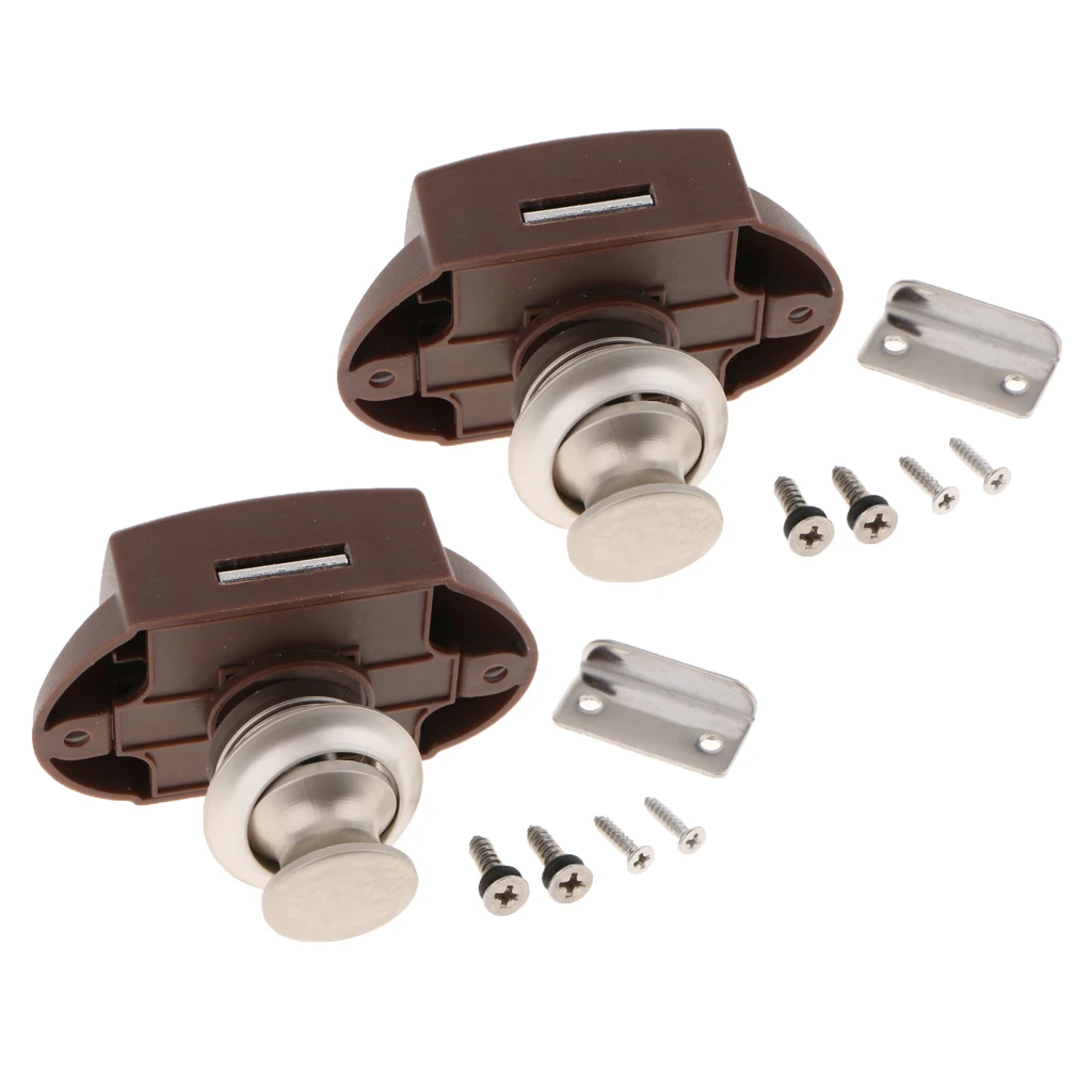 2 шт. кнопочный замок без ключа для яхты Rv ящика шкафа | Автомобили и мотоциклы