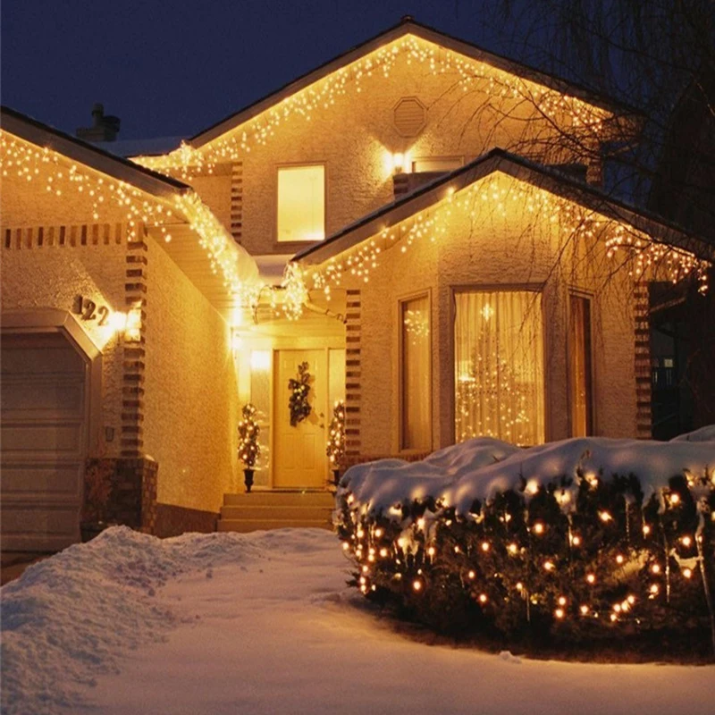 Рождественское украшение для дома светодиодная гирлянда сказочный светильник