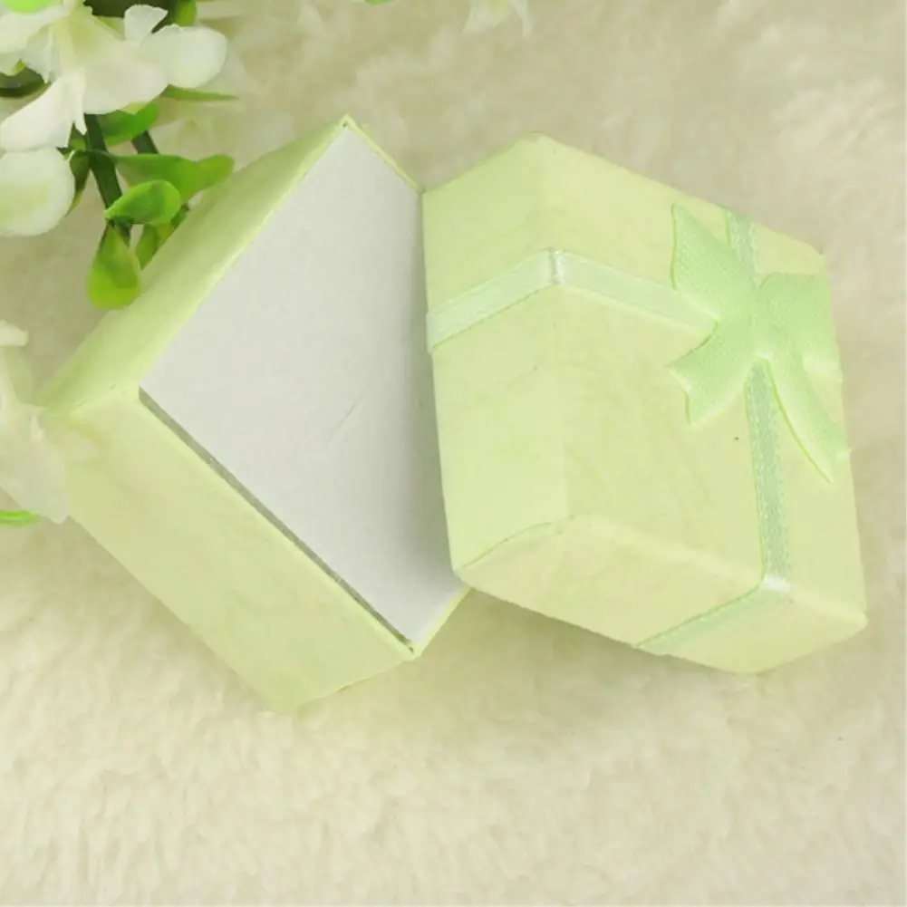 4x4x3cm Green 1 шт ожерелье серьги кольцо Упаковка Ювелирные Изделия Бумажная Подарочная коробка аксессуары упаковочные бумажные пакеты для подарков cajas de regalo Прямая поставка - Цвет: 4x4x3cm Green