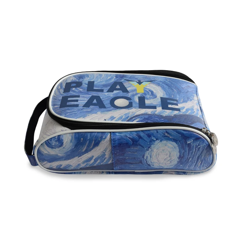 PLAYEAGLE Golf Shoes Bag  Zipper Shoe Case Breathable Water Resistant Shoes Carrier Shoe Accessory Light Weight Shoes Bag