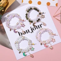 yada fashion starmoon cuff braceletsbangles charms for women double bracelets crystal handmade jewelry beads bracelet bt200360