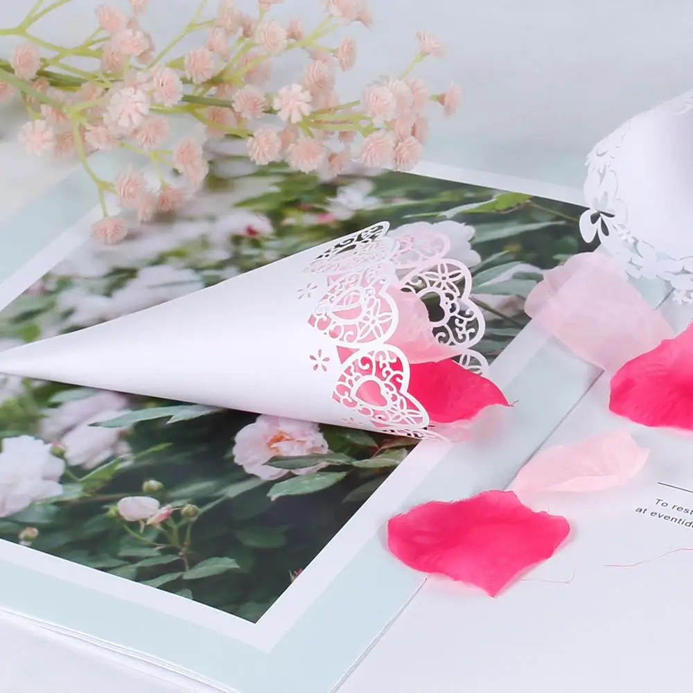 

Staraise Kraft Paper Wedding Tray Confetti Cone Stand Box Tray For Wedding Decoration Wedding Confetti Cones Wedding Paper Cones