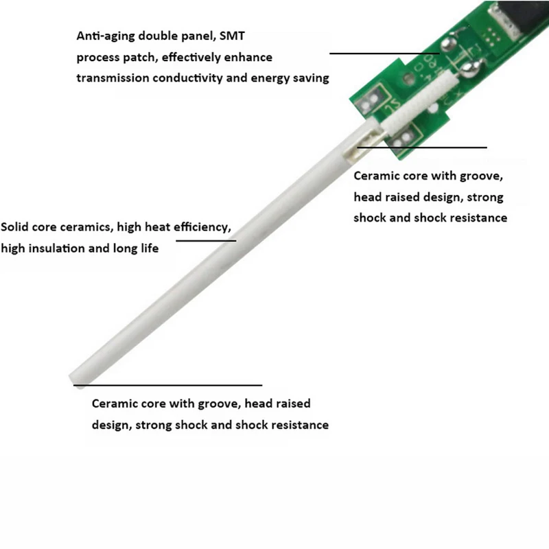 60W 110V 220V Electric Soldering Iron Adjustable Temperature Welding Solder Rework Station Heat Pencil Repair Tool | Инструменты