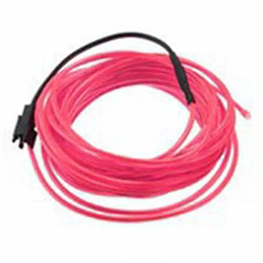 Гибкий неоновый светильник EL Wire RGB 1/2/3/5 м светодиодный DC12V гибкая трубка для