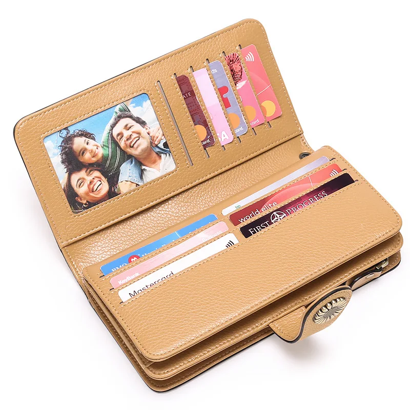 

Wallet Ladies Wallet Leather Wallet Wallet Large Capacity Zipper Buckle Clutch Bag Business Card Holder Wallets for Women Luxury