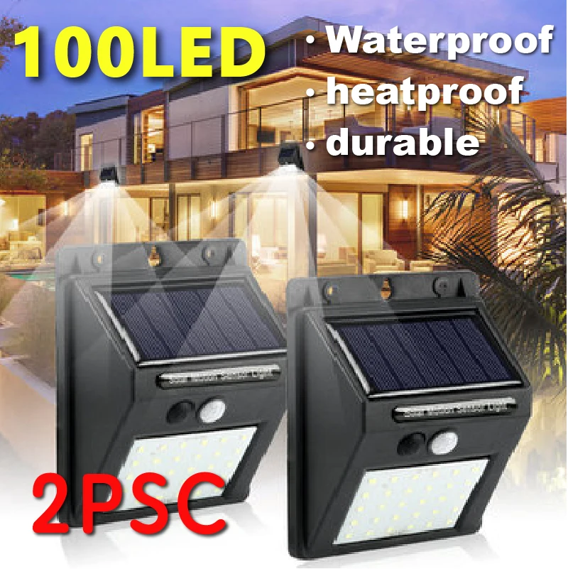 

Garden Lights LED Solar Sensor Wall LED Lamp Light Outdoor Modern Black Wall Solar Wall Lights