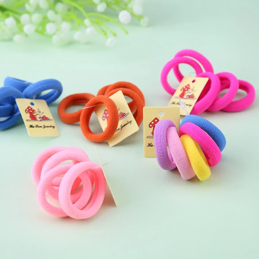 5 шт./лот новые милые Стильные Детские эластичные резинки для волос смешивание