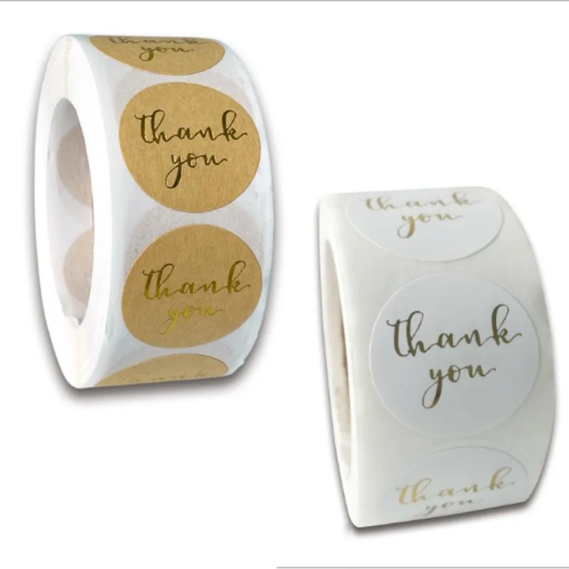 

500pcs Thank you Hot Stamping Kraft Paper Labels Stickers you have got great taste Gift Packaging Seal Seals Sticker