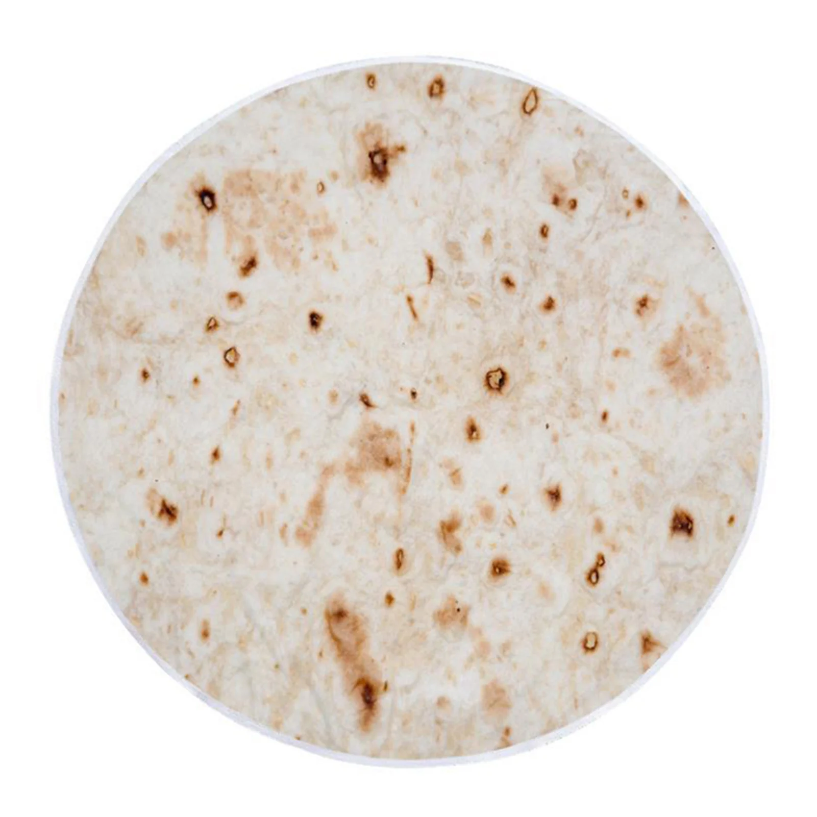 

Burrito Tortilla Blanket Giant Funny Taco Flannel Blanket Round Wrapping Towel for Adult Kids Picnic Beach 60/120/150cm