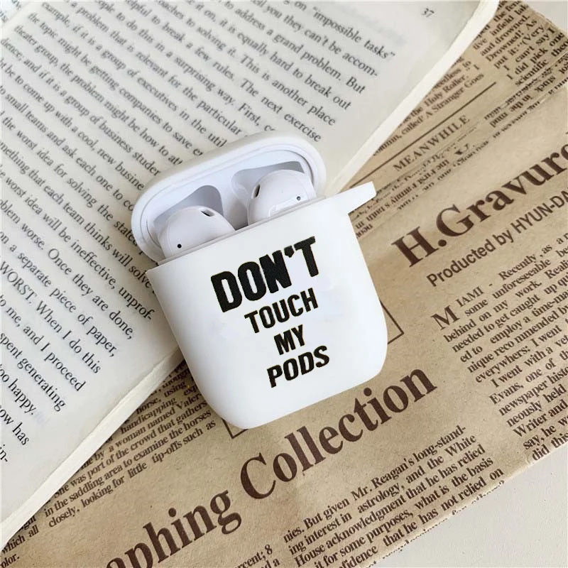 Симпатичный чехол для Airpods 2 мультяшный Bluetooth беспроводная гарнитура Apple Air pods