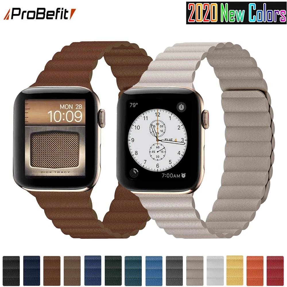 

Pulseira de couro para apple relÃ³gio banda 44mm 40mm iwatch sÃ©rie 6 se 5 4 3 2 1 pulseiras pulseira 42mm 38mm pulseiras